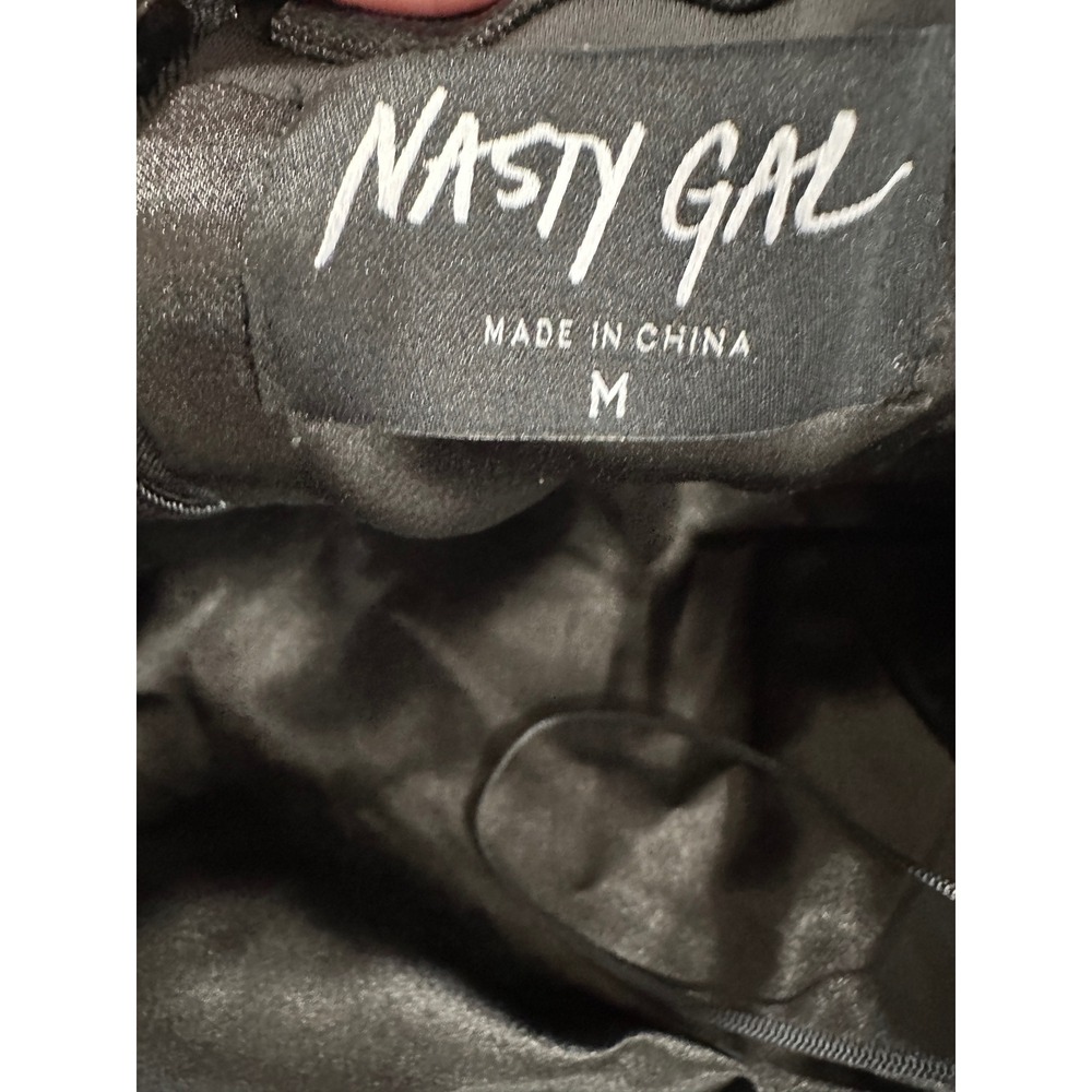 Nasty Gal Strapless Black Cocktail Dress with Statement Bow - Picture 4 of 7